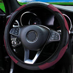 Leather Car Steering Wheel Cover