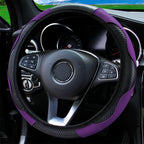 Leather Car Steering Wheel Cover