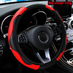 Leather Car Steering Wheel Cover