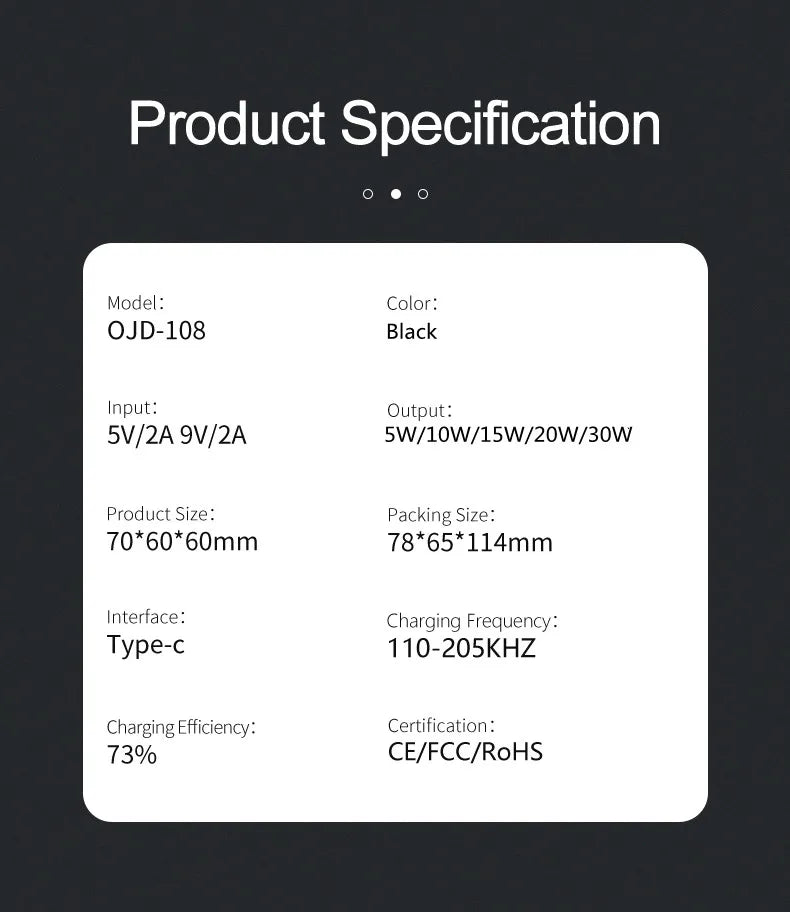 Wireless Charger Phone Holder Stand