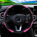 Leather Car Steering Wheel Cover