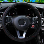 Leather Car Steering Wheel Cover