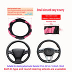 Leather Car Steering Wheel Cover